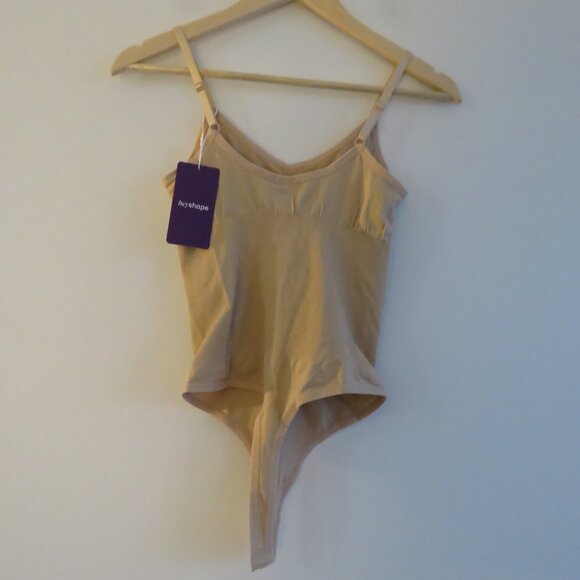 HEYSHAPE Snatched Thong Bodysuit Shapewear in Beige Stretch - Size M NWT - Picture 9 of 13